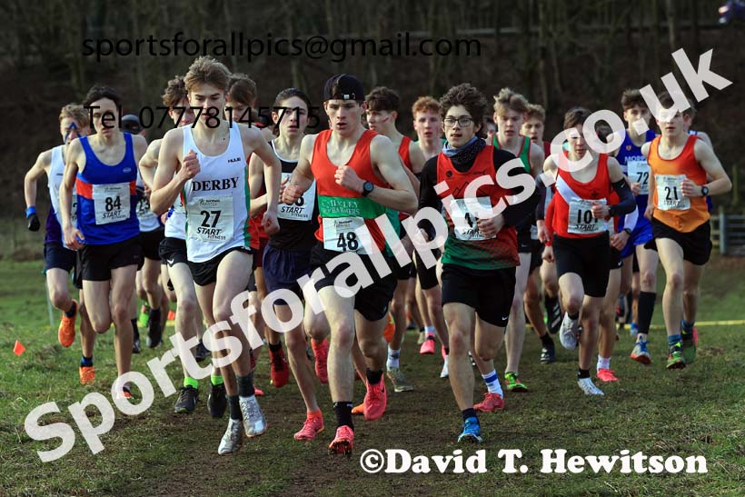 Mens Under-17s 2024 Northern Cross Country Champs., Sedgefield. Photo: David T. Hewitson/Sports for All Pics